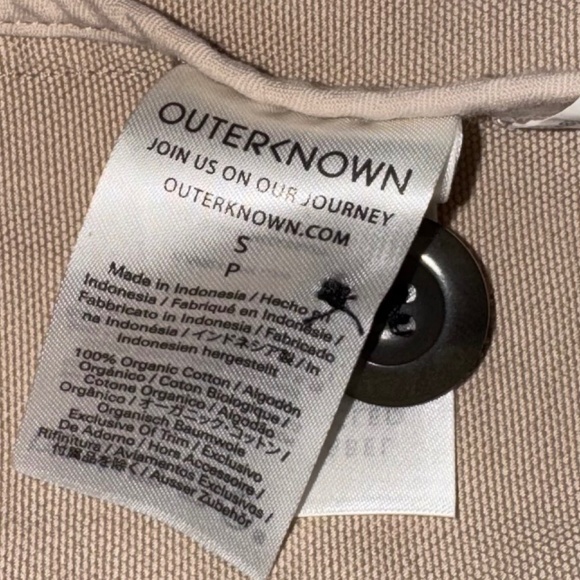 Outerknown Century Car Coat Mens Latte Canvas Trench Over Coat 100% Cotton S NEW - Picture 8 of 10